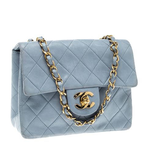 chanel sky blue bag